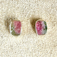 Tourmaline (Watermelon) Post Earrings
