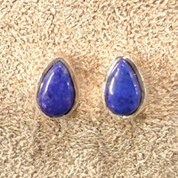 Lapis Lazuli Stud Earring