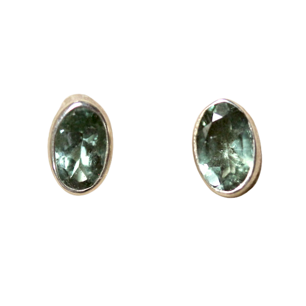 Tourmaline Oval Faceted Post Earrings