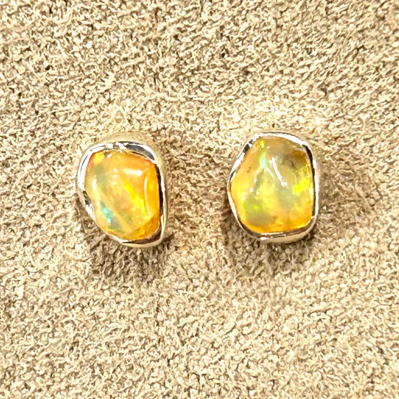 Opal (Ethiopian) Stud Earrings