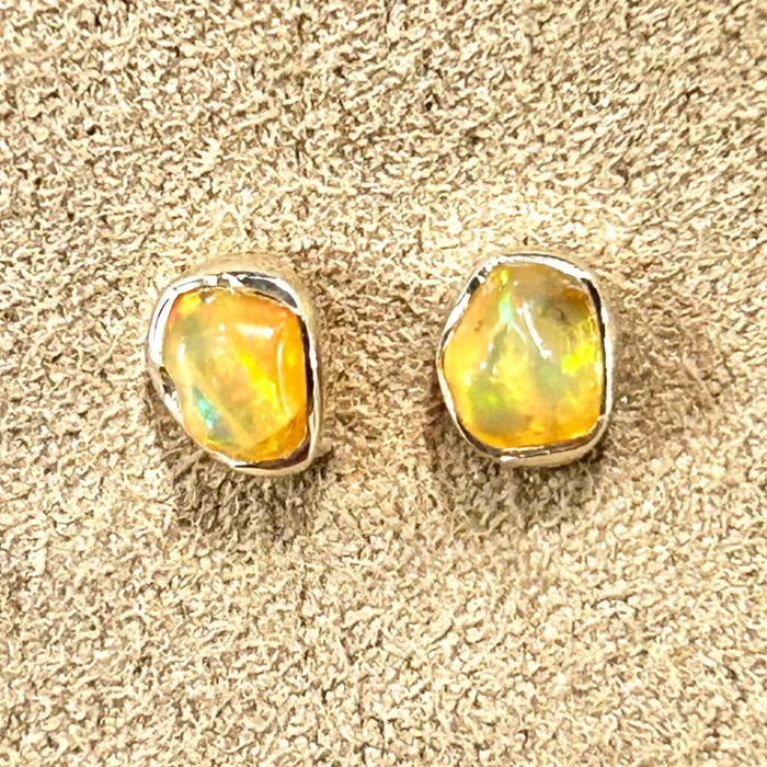 Opal (Ethiopian) Stud Earrings