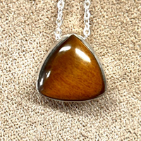 Tiger Eye Pendant and Chain