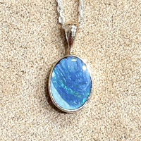 Opal (Australian) in Sterling Silver Pendant and Chain