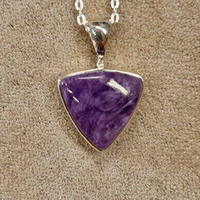 Charoite Pendant and Chain