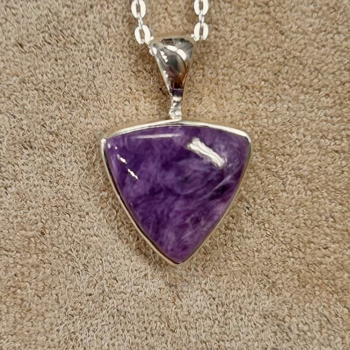Charoite Pendant and Chain
