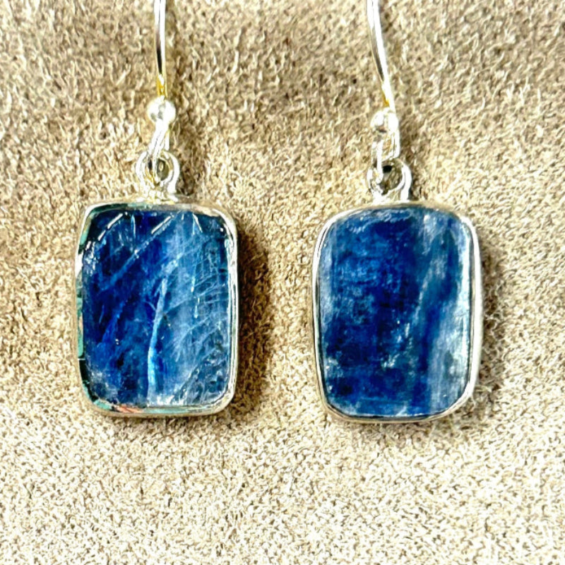 Kyanite (Rough) Dangle Earrings