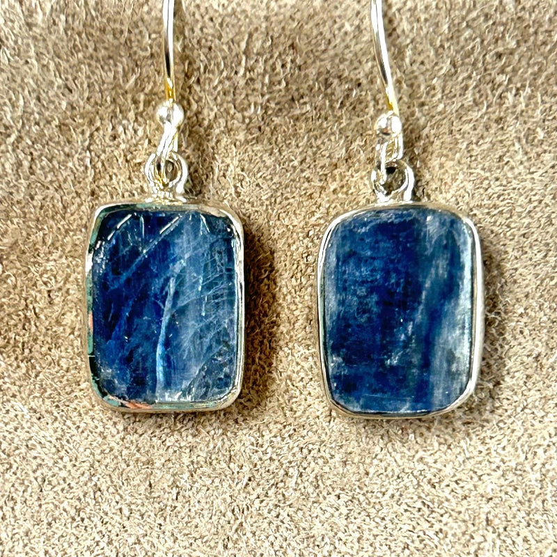 Kyanite (Rough) Dangle Earrings