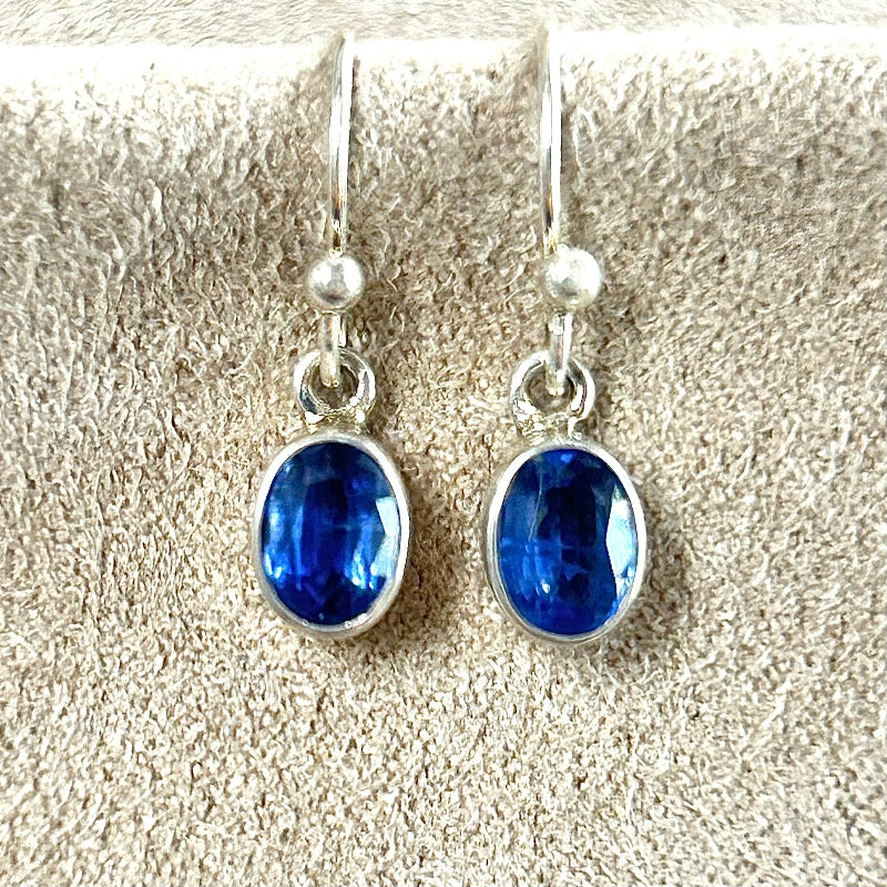 Kyanite Faceted Dangle Earrings