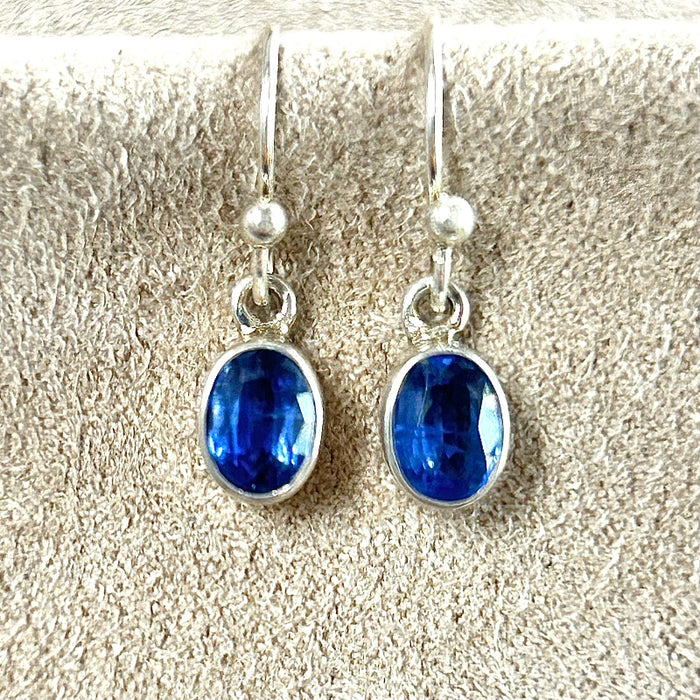 Kyanite Faceted Dangle Earrings