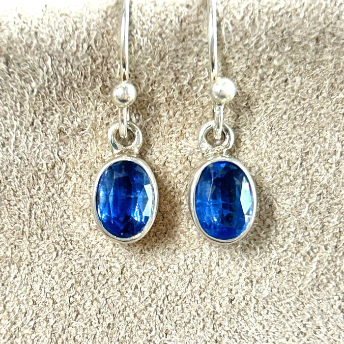 Kyanite Faceted Dangle Earrings
