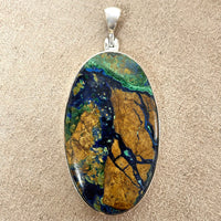 Malachite and Azurite Pendant