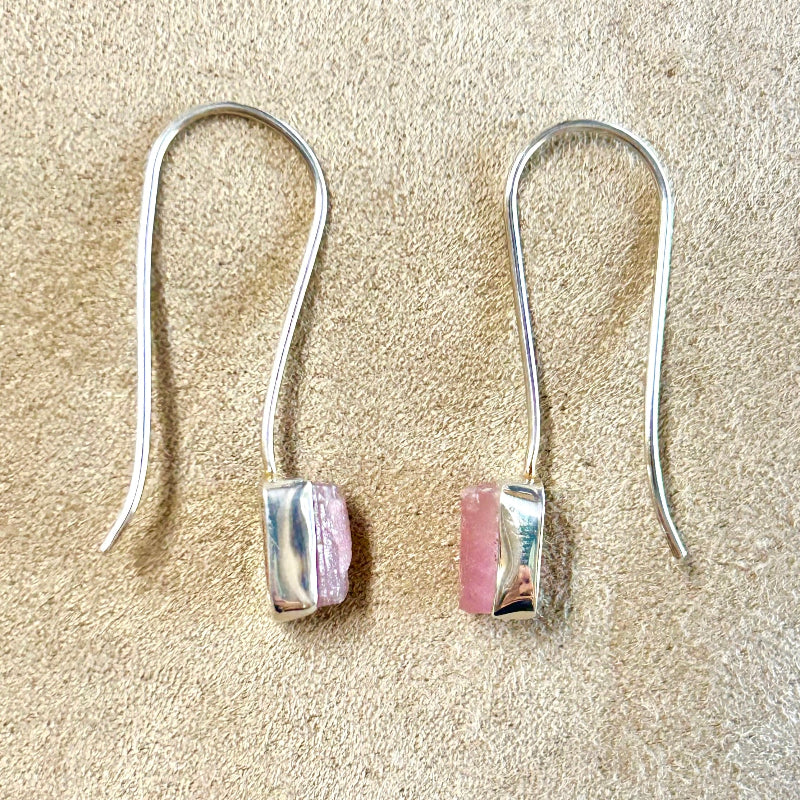 Tourmaline (Pink) Drop Earrings