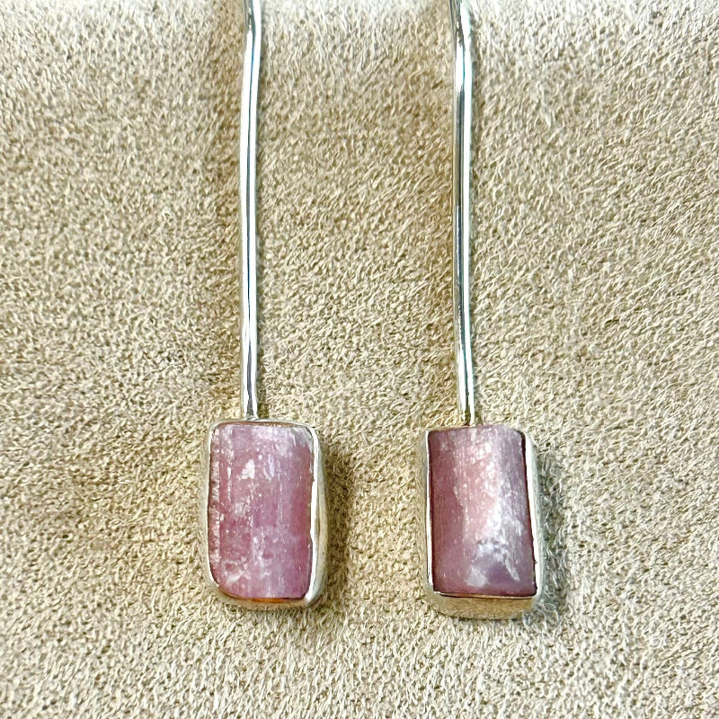 Tourmaline (Pink) Drop Earrings