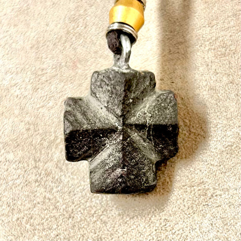 Staurolite Crystal Pendant and Cord (Taos Co., New Mexico