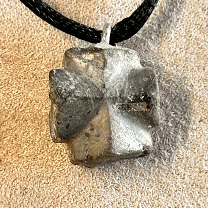 Staurolite Crystal (Taos Co., New Mexico) Pendant and Cord