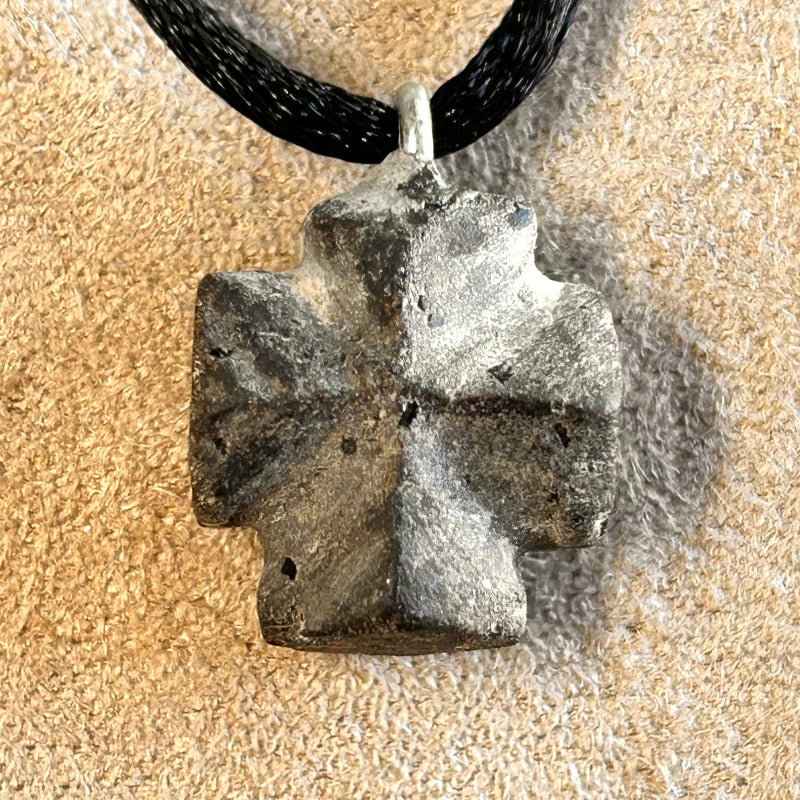 Staurolite Crystal Pendant and Cord (Taos Co., New Mexico)