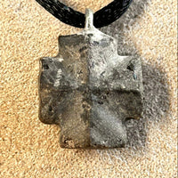 Staurolite Crystal Pendant and Cord (Taos Co., New Mexico)