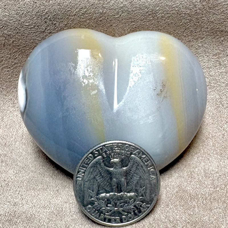Agate Polished Heart