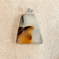 Agate (Montana) Sterling Silver Pendant