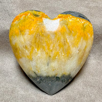 Bumble Bee Jasper Polished Heart