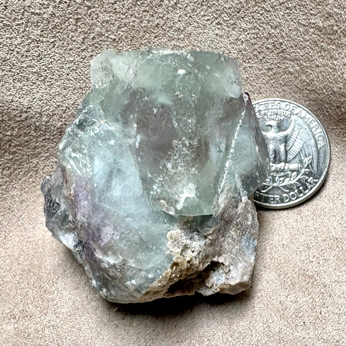 Fluorite and barite (Nakaye Mine, Sierra Co., New Mexico)
