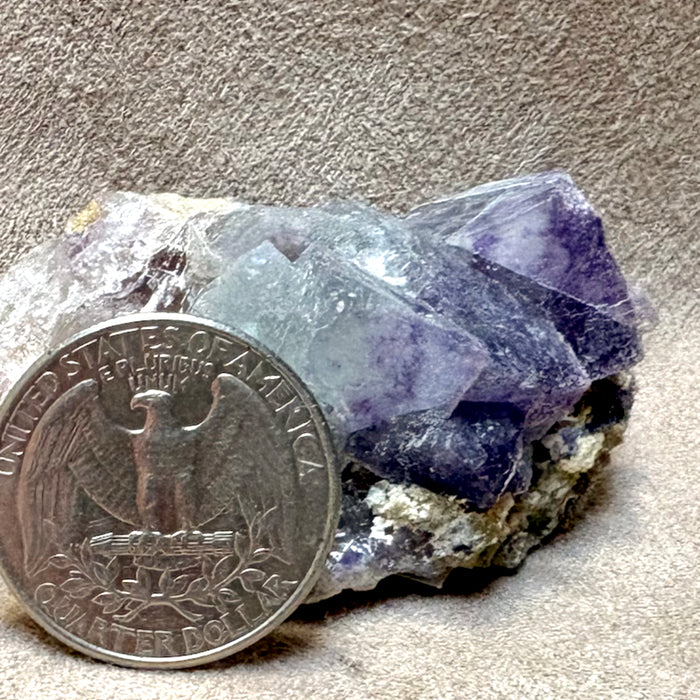 Fluorite and Barite (Nakaye Mine, Sierra Co., New Mexico)