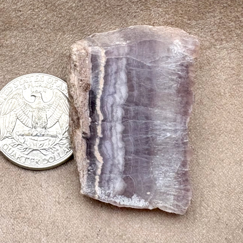 Fluorite, one side polished (Small Fry, Rio Arriba Co., New Mexico)