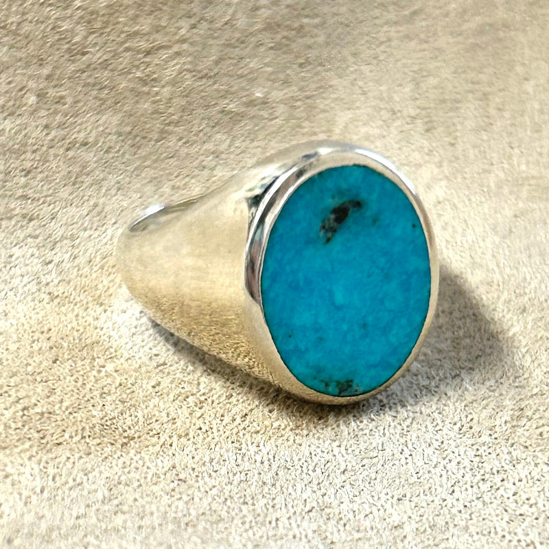 Turquoise and Sterling Silver Ring (size 8)