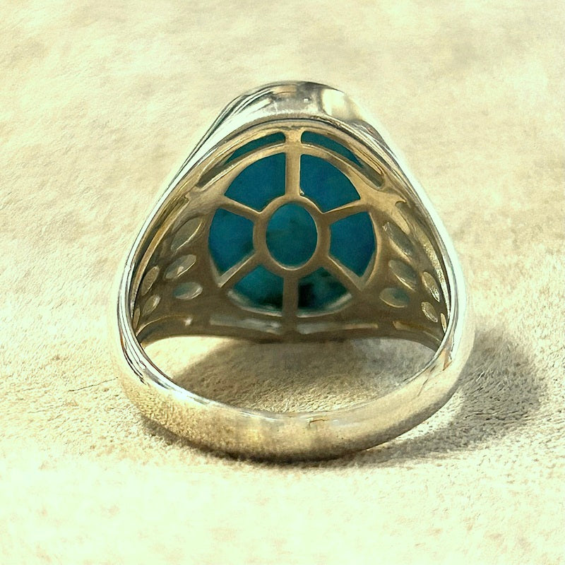 Turquoise and Sterling Silver Ring (size 8)