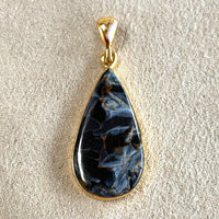 Pietersite and Gold Vermeil Pendant