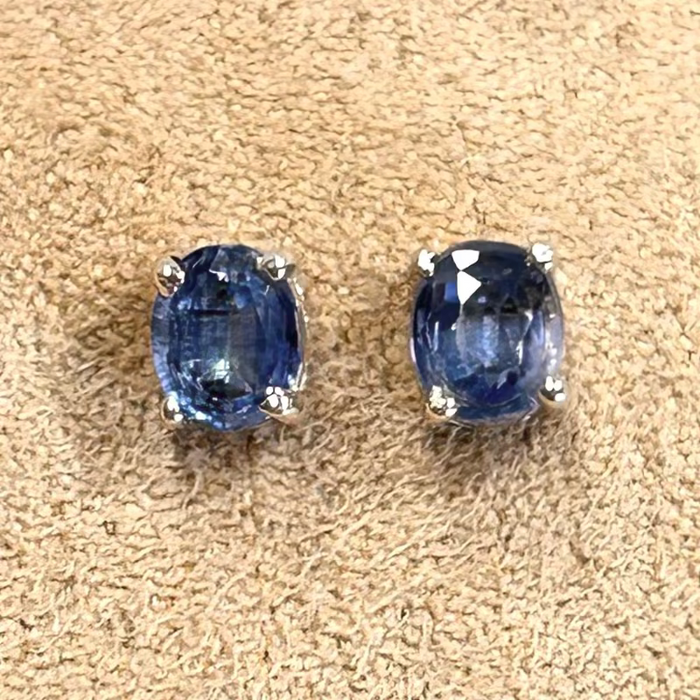 Kyanite Faceted Stud Earrings