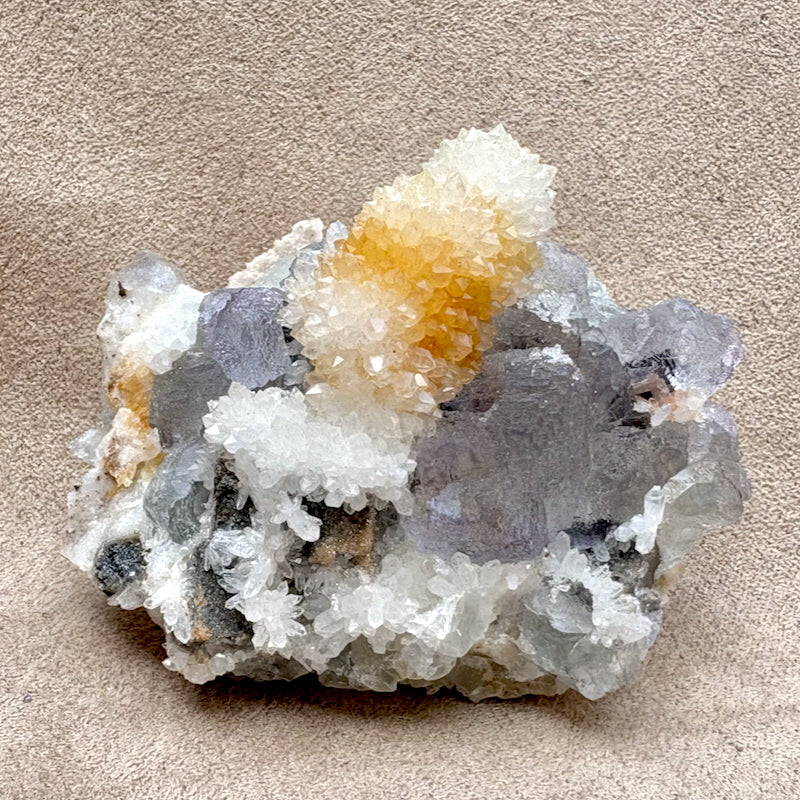 Fluorite, Quartz & Galena (Mex-Tex Mine, Socorro Co., New Mexico)