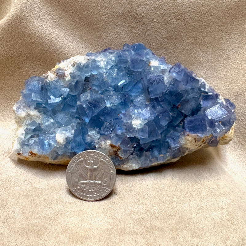 Fluorite with Quartz (Blanchard Mine, Socorro Co., New Mexico)