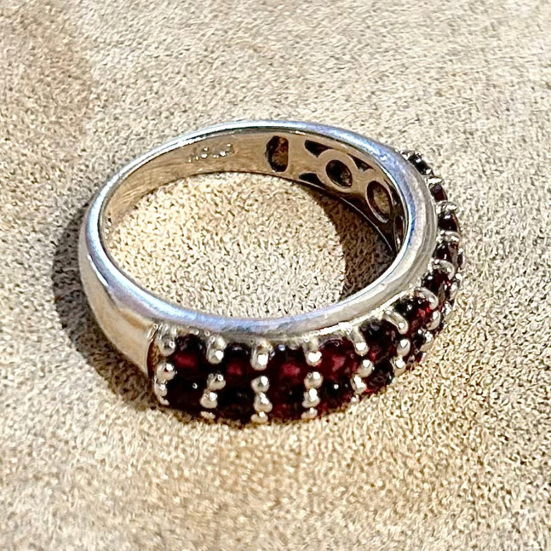 Garnet (Anthill) Cocktail Ring (size 7)