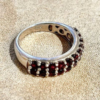 Garnet (Anthill) Cocktail Ring (size 7)