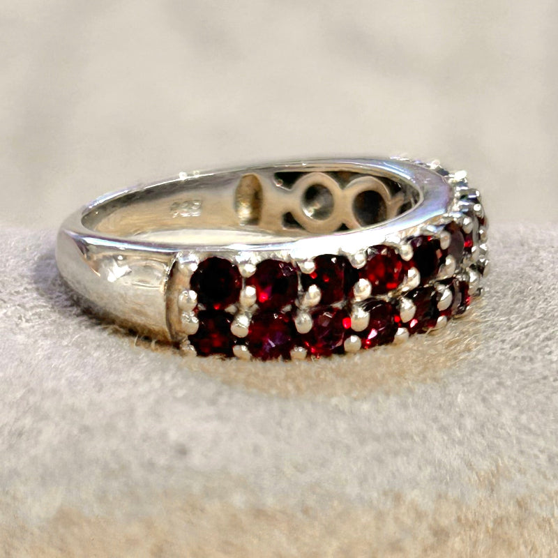 Garnet (Anthill) Cocktail Ring (size 7)