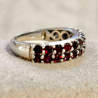 Garnet (Anthill) Cocktail Ring (size 7)