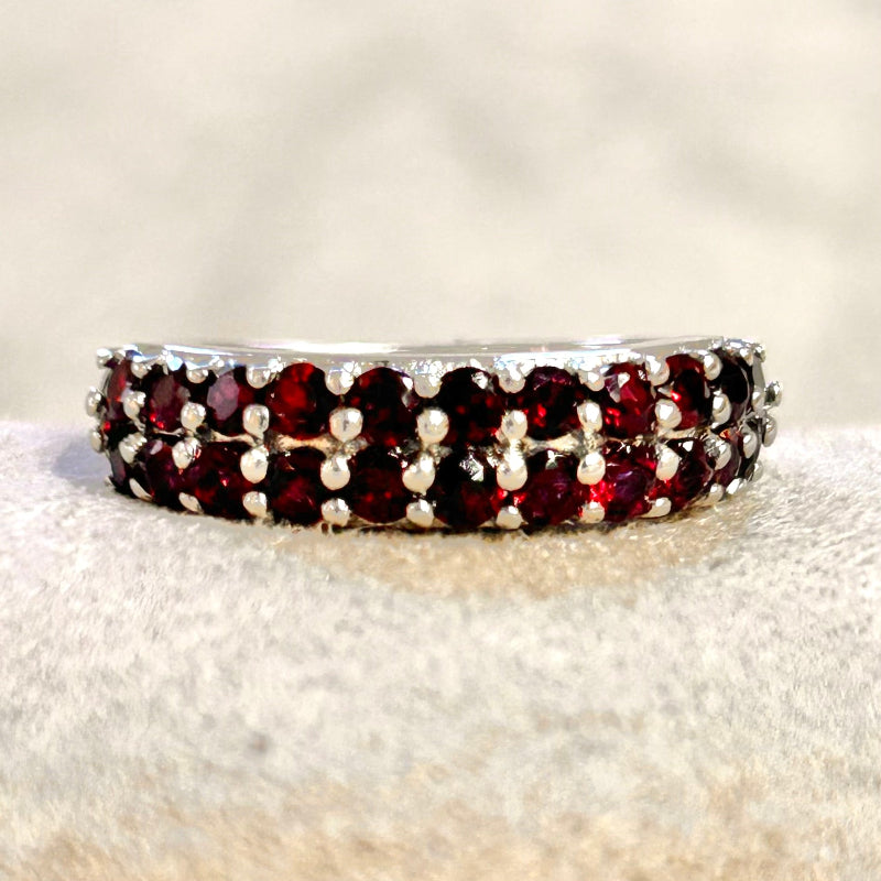 Garnet (Anthill) Cocktail Ring (size 7)