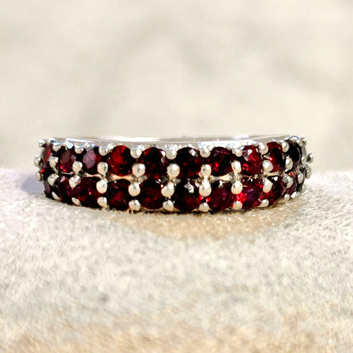 Garnet (Anthill) Cocktail Ring (size 7)