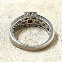 Topaz (Imperial and White) Faceted Ring (size 7)