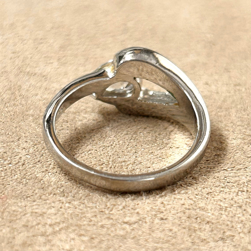 Topaz (White) Faceted Ring (size 7.75)