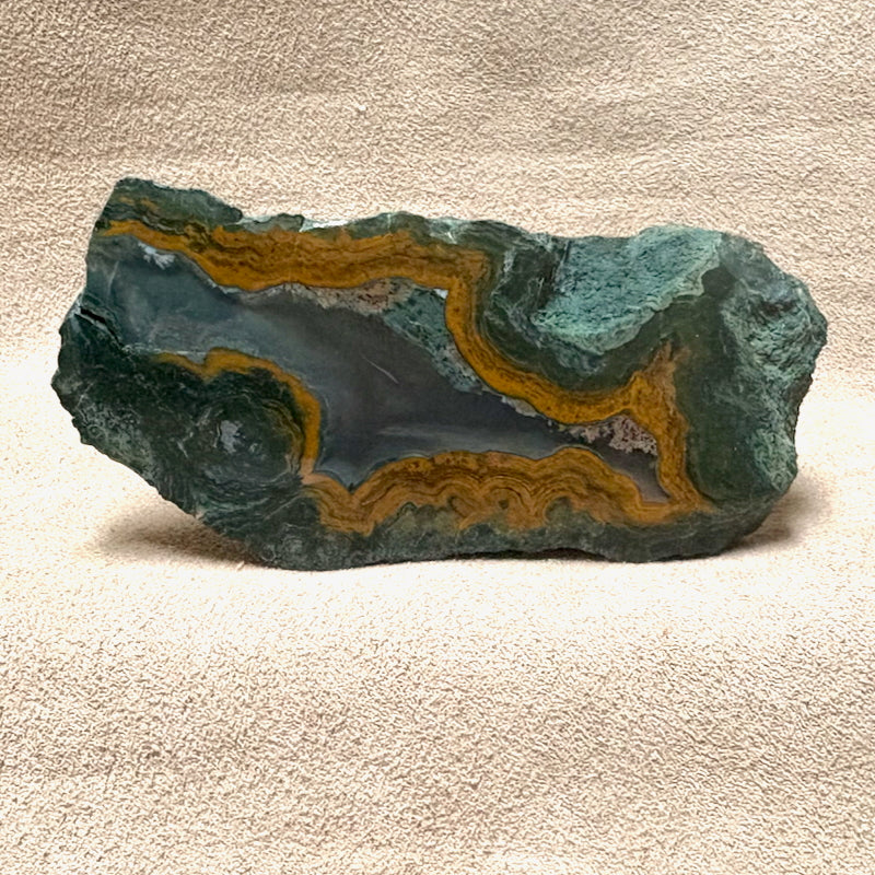 Geode, Orpheus Agate, Polished Face (Bulgaria)