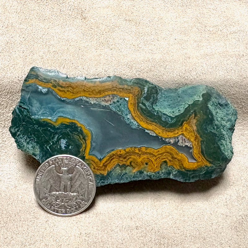 Geode, Orpheus Agate, Polished Face (Bulgaria)