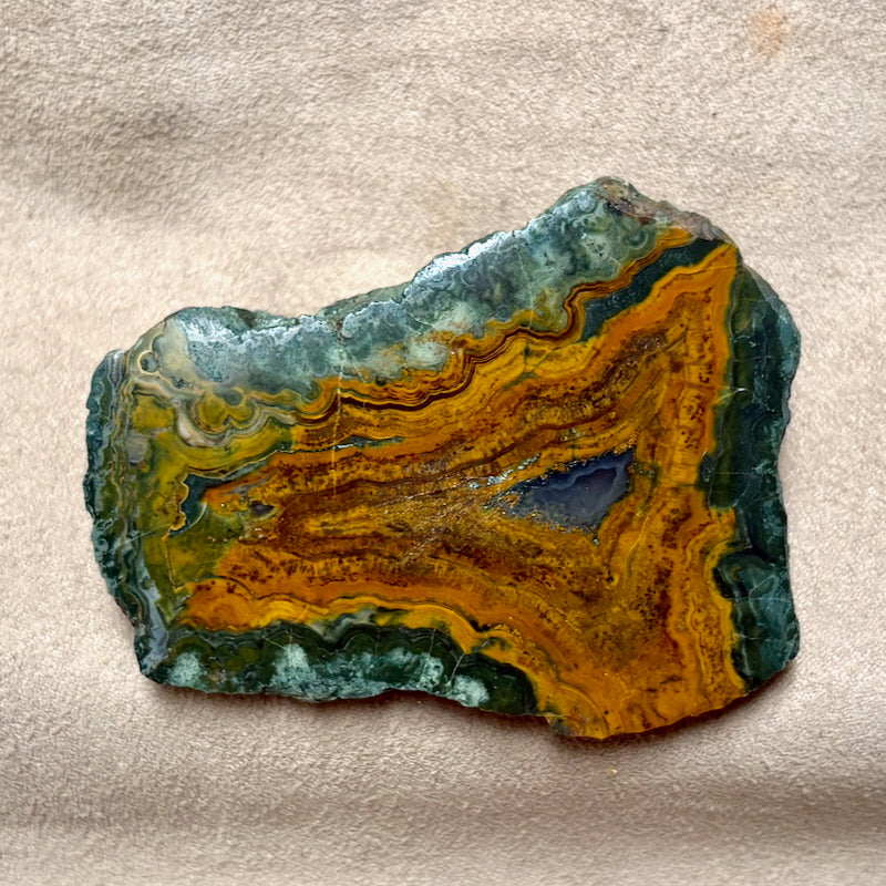 Geode, Orpheus Agate, Polished Face (Bulgaria)