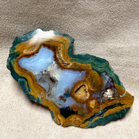 Geode, Orpheus Agate, Polished Face (Bulgaria)