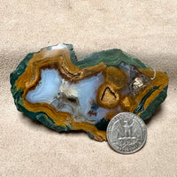 Geode, Orpheus Agate, Polished Face (Bulgaria)