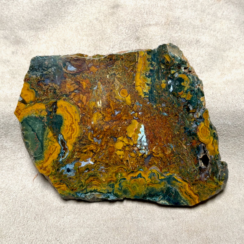 Geode, Orpheus Agate, Polished Face (Bulgaria)