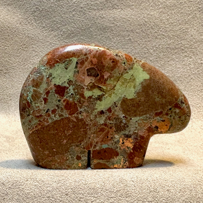 Copper Bear Fetish Carving