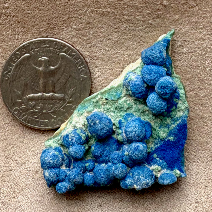 Azurite Balls in Matrix (Sandoval Co., New Mexico)