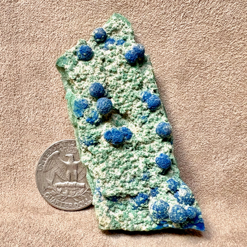 Azurite Balls in Matrix (Sandoval Co., New Mexico)